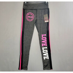 Thrill Performance Athletic Activewear Legging Pants‎ Womens Medium Gray Love